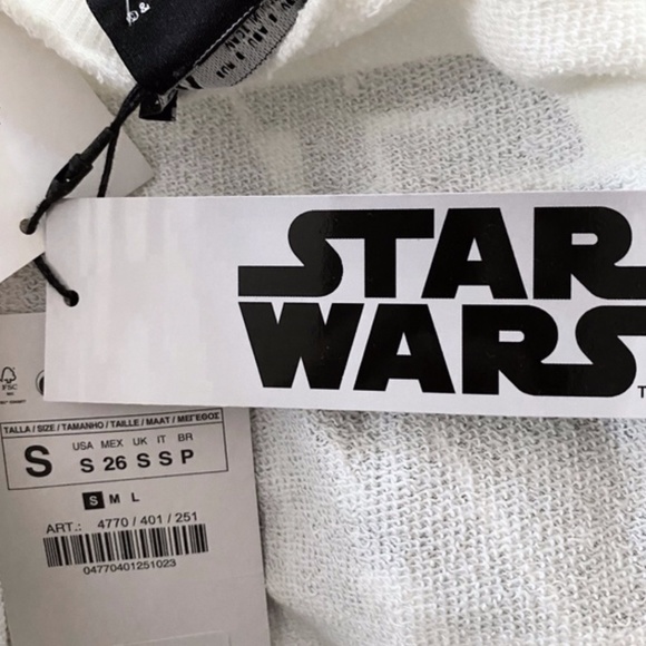 NEW Zara Star Wars Leia Han Solo Mock Neck Sweatshirt Small - Picture 15 of 17